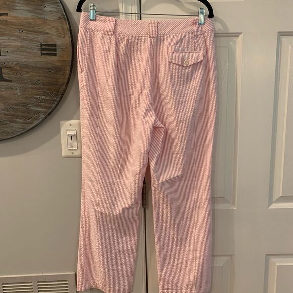 Madison Studio Pink Seersucker Pants sz 10 EUC - Picture 2 of 3